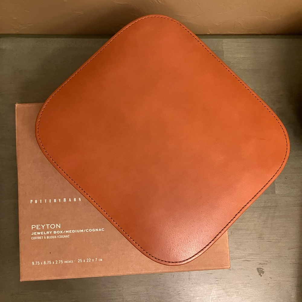 Pottery Barn Peyton Leather Jewelry Box